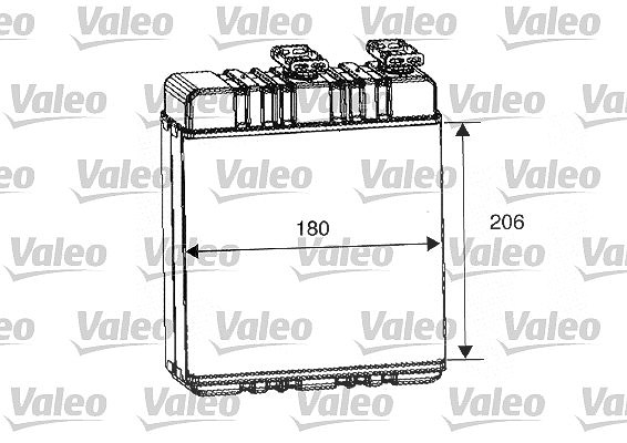 Valeo Wärmetauscher, Innenraumheizung [Hersteller-Nr. 812222] für Opel, Vauxhall