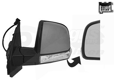 Van Wezel Außenspiegel [Hersteller-Nr. 1638807] für Opel, Fiat