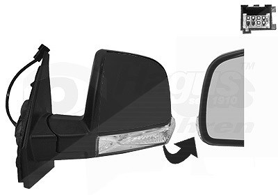 Van Wezel Außenspiegel [Hersteller-Nr. 1638803] für Opel, Fiat