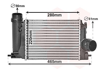 Van Wezel Ladeluftkühler [Hersteller-Nr. 13014703] für Nissan, Renault