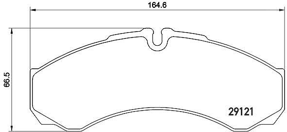 Brembo Bremsbeläge hnten (Satz) [Hersteller-Nr. PA6017] für Iveco, Renault Trucks