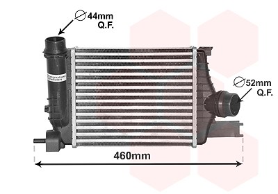 Van Wezel Ladeluftkühler [Hersteller-Nr. 43004602] für Renault, Dacia, Nissan