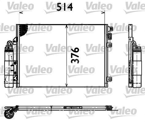 Valeo Kondensator, Klimaanlage [Hersteller-Nr. 817428] für Renault