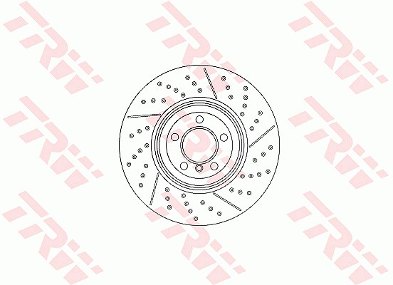 Trw 1x Bremsscheibe [Hersteller-Nr. DF6600S] für BMW