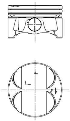 Kolbenschmidt Kolben [Hersteller-Nr. 40085600] für BMW