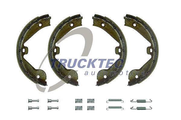 Trucktec Automotive Bremsbackensatz, Feststellbremse [Hersteller-Nr. 07.35.078] für Audi, Porsche, Mercedes-Benz, Land Rover, VW