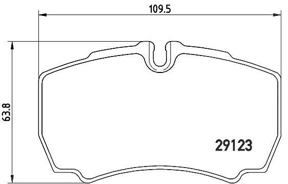 Brembo Bremsbelagsatz, Scheibenbremse [Hersteller-Nr. PA6023] für Iveco
