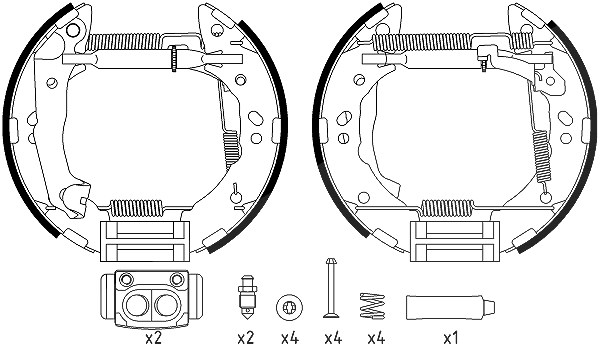 Hella Bremsbackensatz [Hersteller-Nr. 8DB355022-631] für Hyundai