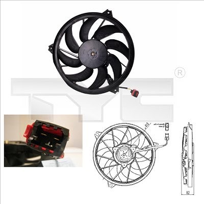 Tyc Lüfter, Motorkühlung [Hersteller-Nr. 826-0004] für Peugeot