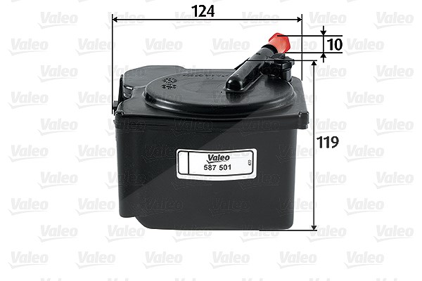 Valeo Kraftstofffilter [Hersteller-Nr. 587501] für Peugeot, Santana, Volvo, Mazda, Ford, Citroën, Mini, Suzuki, Fiat