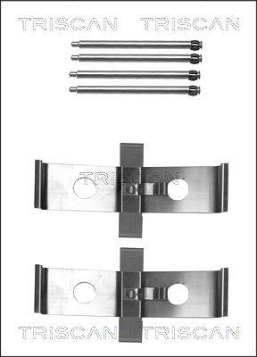 Triscan Zubehörsatz, Scheibenbremsbelag [Hersteller-Nr. 8105101640] für Vauxhall, Opel, Volvo, Tesla, Mitsubishi, Fiat, Peugeot, Citroën, Subaru