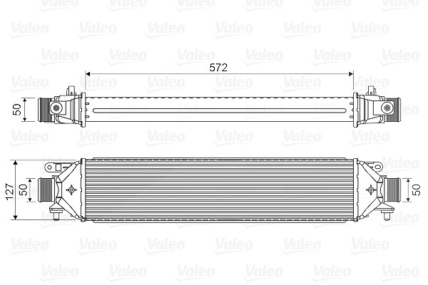 Valeo Ladeluftkühler [Hersteller-Nr. 818824] für Alfa Romeo, Fiat, Vauxhall, Lancia, Opel, Chrysler, Abarth