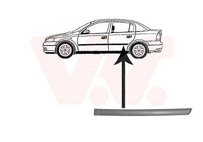 Van Wezel Zier-/Schutzleiste, Tür [Hersteller-Nr. 3742425] für Opel