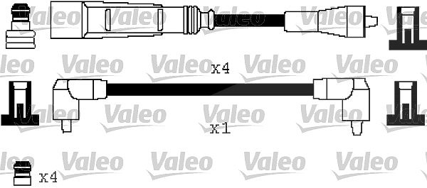 Valeo Zündleitungssatz [Hersteller-Nr. 346333] für Audi, Skoda