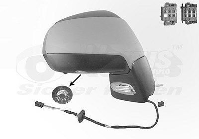 Van Wezel Außenspiegel [Hersteller-Nr. 4076818] für Peugeot
