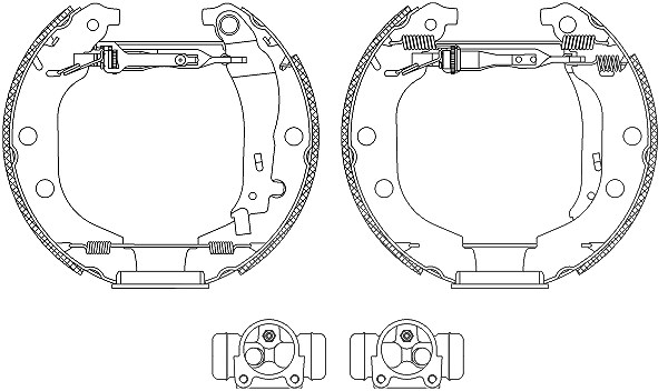 Hella Bremsbackensatz [Hersteller-Nr. 8DB355004-361] für Peugeot