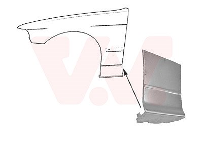 Van Wezel Kotflügel [Hersteller-Nr. 0640155] für BMW