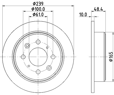 Hella Bremsscheibe [Hersteller-Nr. 8DD355103-111] für Acura, Lotus, Mg, Rover, Honda