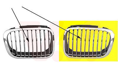 Van Wezel Kühlergitter [Hersteller-Nr. 0646515] für BMW