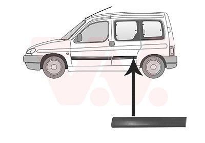 Van Wezel Zier-/Schutzleiste, Tür [Hersteller-Nr. 0903425] für Citroën