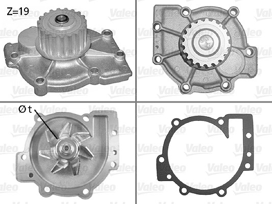 Valeo Wasserpumpe [Hersteller-Nr. 506325] für Ford, Volvo, Renault
