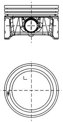 Kolbenschmidt Kolben [Hersteller-Nr. 99913621] für VW, Seat, Skoda