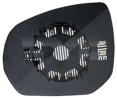 Tyc Spiegelglas, Glaseinheit [Hersteller-Nr. 305-0125-1] für Peugeot, Citroën