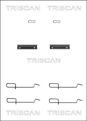 Triscan Zubehörsatz, Scheibenbremsbelag [Hersteller-Nr. 8105101592] für Citroën, Nissan, Renault, Peugeot