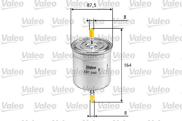 Valeo Kraftstofffilter [Hersteller-Nr. 587040] für Volvo