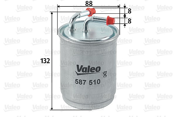 Valeo Kraftstofffilter [Hersteller-Nr. 587510] für Skoda, VW, Seat, Audi