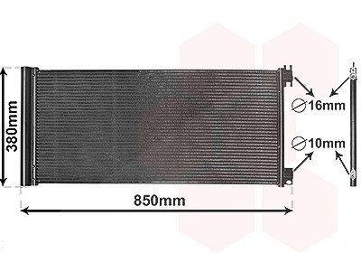 Van Wezel Kondensator, Klimaanlage [Hersteller-Nr. 43015702] für Opel, Renault, Nissan, Fiat