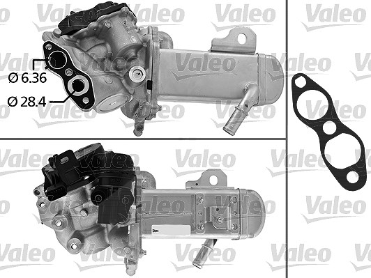 Valeo AGR-Ventil [Hersteller-Nr. 700451] für Toyota, Peugeot, Fiat, Citroën