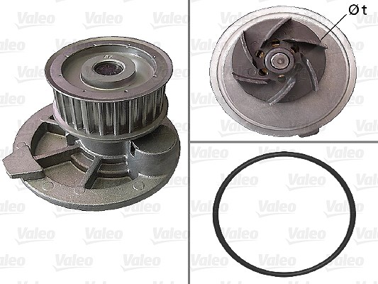 Valeo Wasserpumpe [Hersteller-Nr. 506856] für Chevrolet, Daewoo, Opel, Vauxhall, Lada