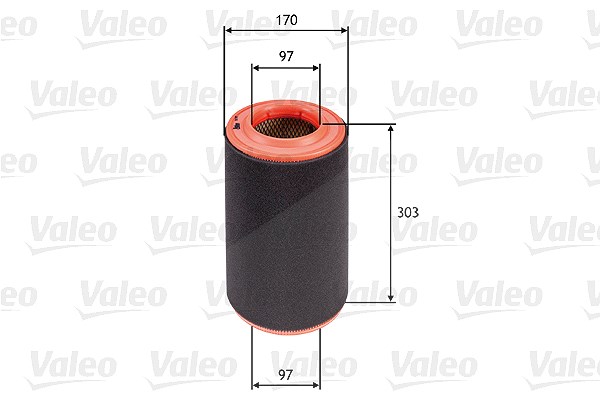 Valeo Luftfilter [Hersteller-Nr. 585695] für Vauxhall, Citroën, Fiat, Peugeot, Opel, Iveco