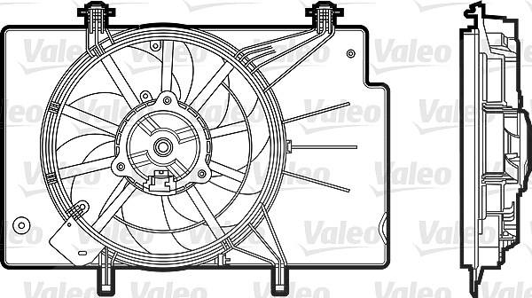 Valeo Elektromotor, Kühlerlüfter [Hersteller-Nr. 696344] für Ford