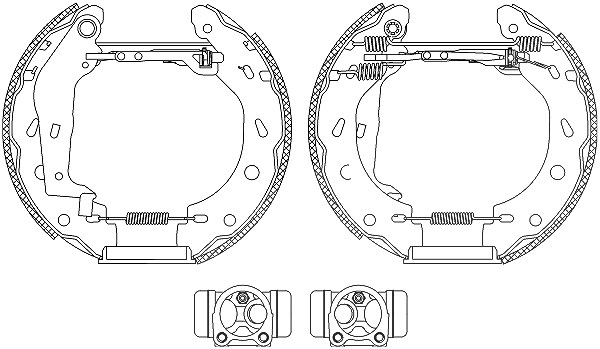Hella Bremsbackensatz [Hersteller-Nr. 8DB355004-801] für Smart