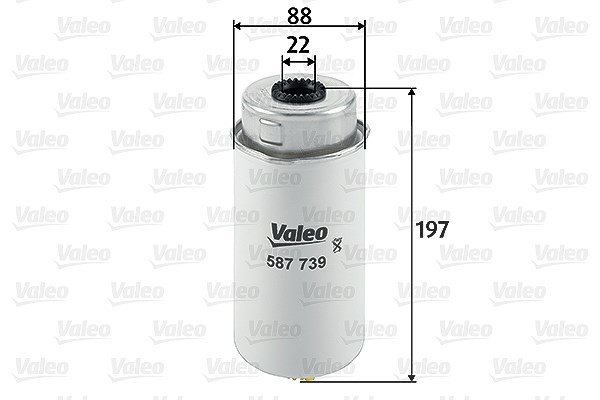 Valeo Kraftstofffilter [Hersteller-Nr. 587739] für Ford