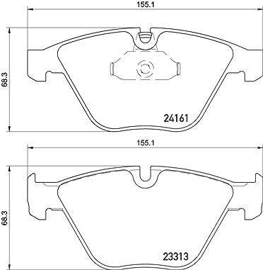 Brembo Bremsbelagsatz, Scheibenbremse [Hersteller-Nr. P06081] für BMW