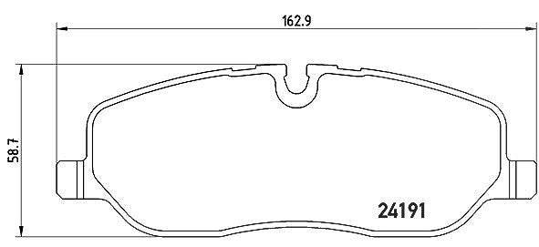 Brembo Bremsbeläge vorne (Satz) [Hersteller-Nr. P44014] für Land Rover