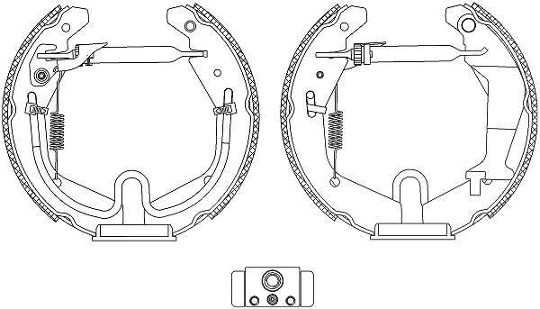 Hella Bremsbackensatz [Hersteller-Nr. 8DB355005-271] für Opel, Vauxhall, Suzuki, Subaru