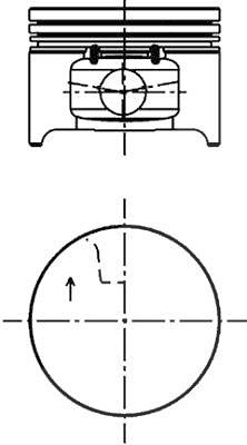 Kolbenschmidt Kolben [Hersteller-Nr. 40277620] für Dacia, Renault