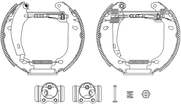 Hella Bremsbackensatz [Hersteller-Nr. 8DB355003-751] für Renault