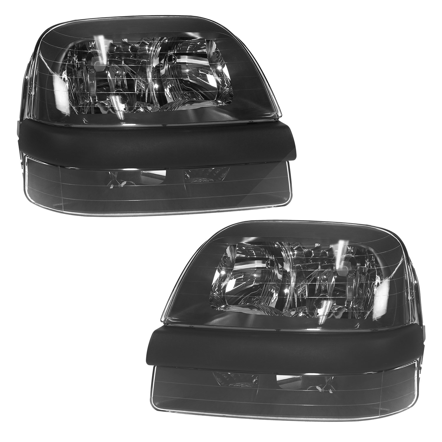 Bestprice 2x Scheinwerfer H7/H1/H1 mit NWS ohne Stellmotor [Hersteller-Nr. 10428976] für Fiat