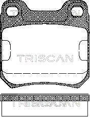 Triscan Bremsbelagsatz, Scheibenbremse [Hersteller-Nr. 811024866] für Chevrolet, Opel, Vauxhall