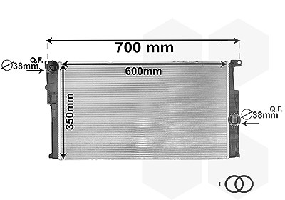 Van Wezel Kühler, Motorkühlung [Hersteller-Nr. 06002446] für BMW