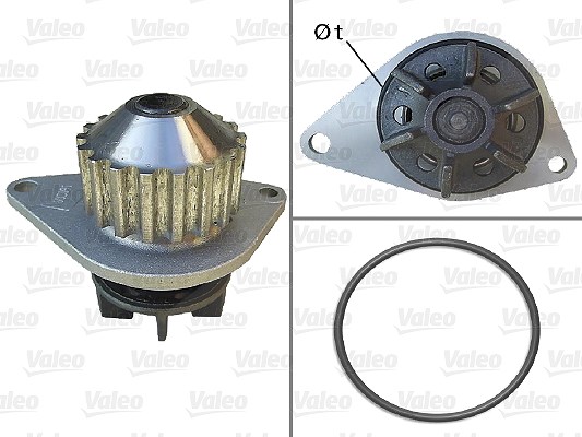 Valeo Wasserpumpe [Hersteller-Nr. 506704] für Peugeot, Citroën, Fiat