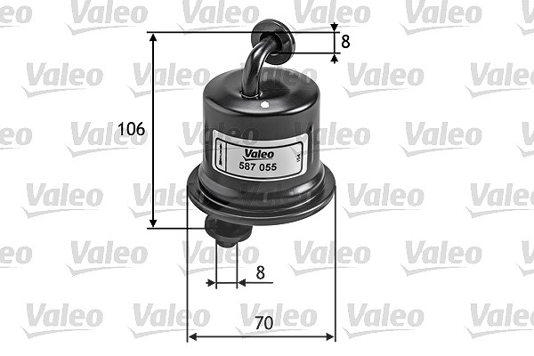 Valeo Kraftstofffilter [Hersteller-Nr. 587055] für Suzuki, Vauxhall, Maruti, Toyota