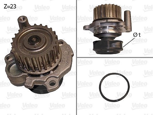 Valeo Wasserpumpe [Hersteller-Nr. 506532] für VW, Skoda, Audi, Seat