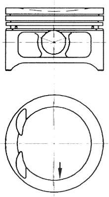 Kolbenschmidt Kolben [Hersteller-Nr. 97332620] für Vauxhall, Chevrolet, Daewoo, Opel