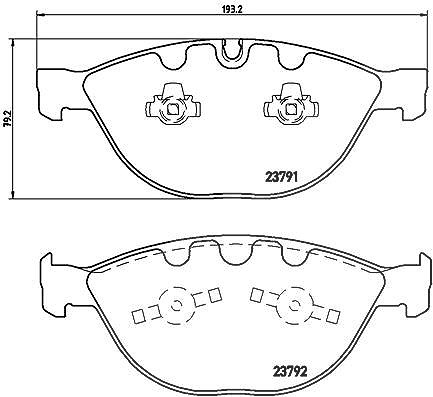 Brembo Bremsbelagsatz, Scheibenbremse [Hersteller-Nr. P06047] für Rolls-royce, BMW